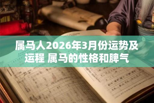 属马人2026年3月份运势及运程 属马的性格和脾气