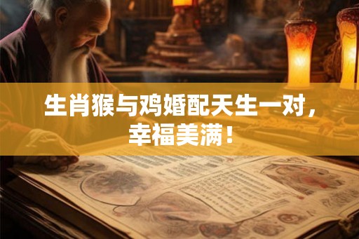 生肖猴与鸡婚配天生一对，幸福美满！