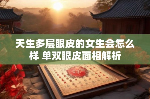 天生多层眼皮的女生会怎么样 单双眼皮面相解析