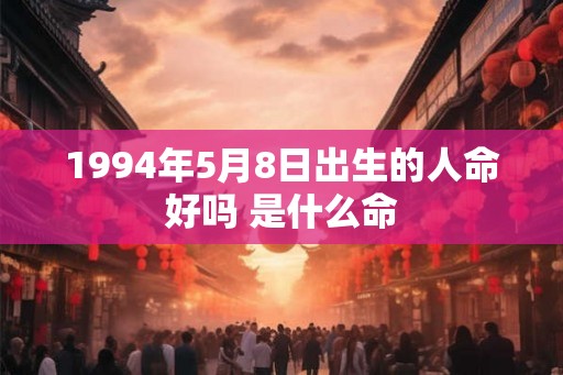 1994年5月8日出生的人命好吗 是什么命
