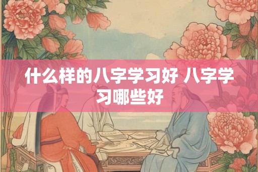 什么样的八字学习好 八字学习哪些好