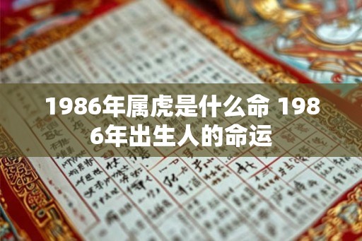 1986年属虎是什么命 1986年出生人的命运