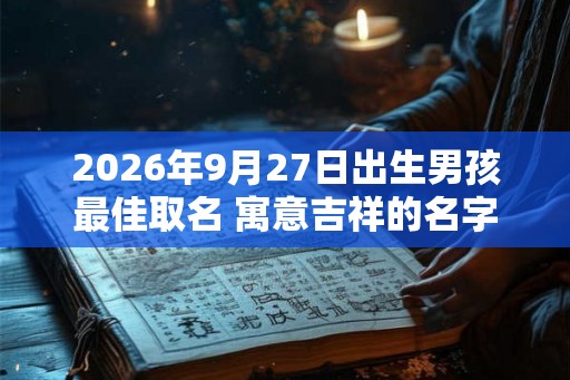 2026年9月27日出生男孩最佳取名 寓意吉祥的名字 2026年9月27日出生男孩最佳取名 寓意吉祥的名字