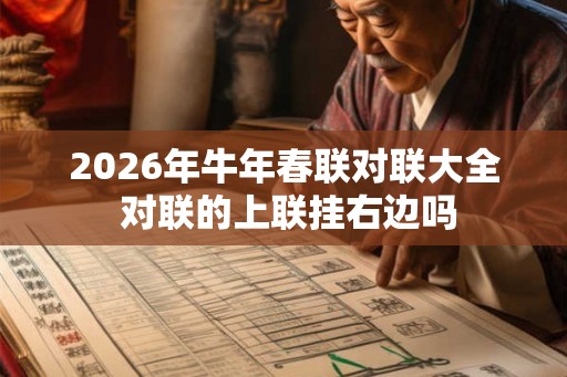 2026年牛年春联对联大全 对联的上联挂右边吗