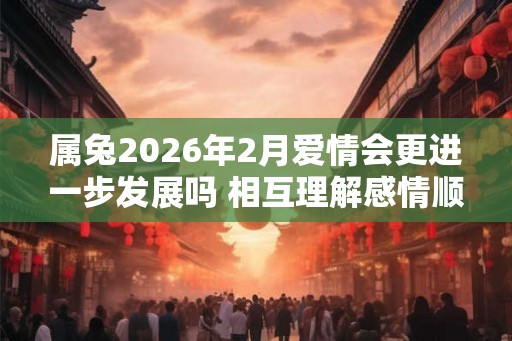 属兔2026年2月爱情会更进一步发展吗 相互理解感情顺利