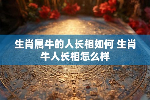 生肖属牛的人长相如何 生肖牛人长相怎么样