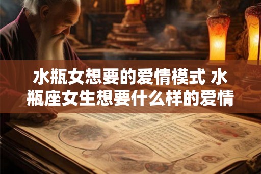 水瓶女想要的爱情模式 水瓶座女生想要什么样的爱情 水瓶女想要的爱情模式 水瓶座女生想要什么样的爱情