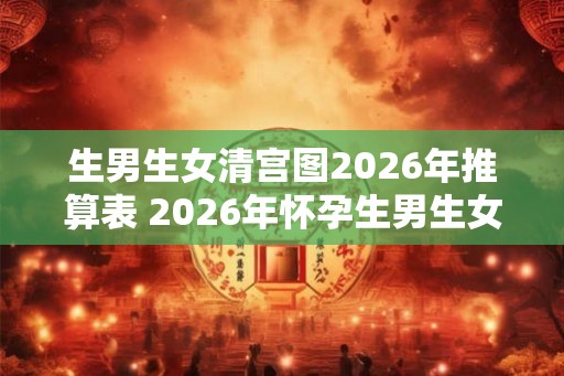 生男生女清宫图2026年推算表 2026年怀孕生男生女表