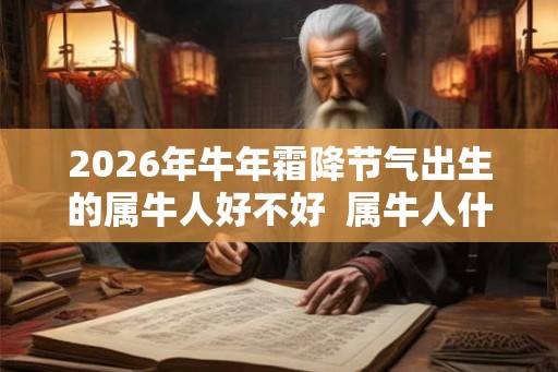 2026年牛年霜降节气出生的属牛人好不好 属牛人什么时辰出生最好 2026年牛年霜降节气出生的属牛人好不好 属牛人什么时辰出生最好