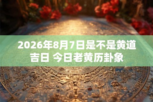 2026年8月7日是不是黄道吉日 今日老黄历卦象