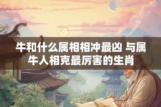 牛和什么属相相冲最凶 与属牛人相克最厉害的生肖