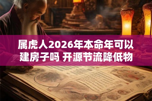 属虎人2026年本命年可以建房子吗 开源节流降低物欲