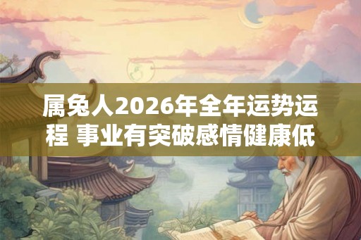 属兔人2026年全年运势运程 事业有突破感情健康低迷