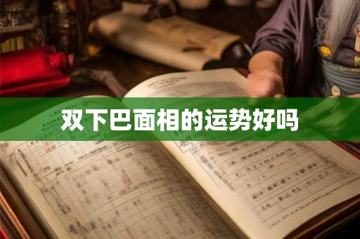 双下巴面相的运势好吗