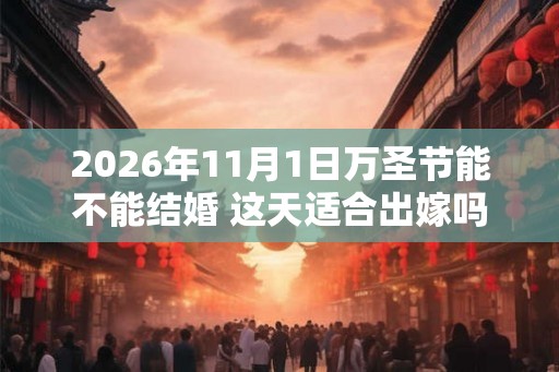 2026年11月1日万圣节能不能结婚 这天适合出嫁吗