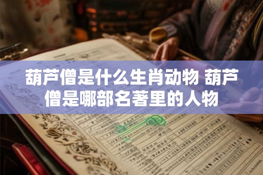葫芦僧是什么生肖动物 葫芦僧是哪部名著里的人物