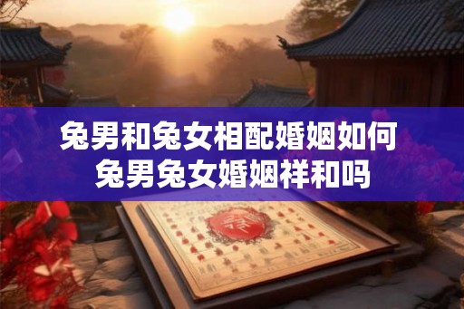 兔男和兔女相配婚姻如何 兔男兔女婚姻祥和吗