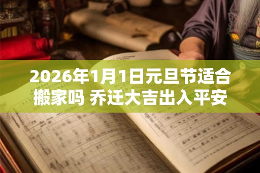 2026年1月1日元旦节适合搬家吗 乔迁大吉出入平安