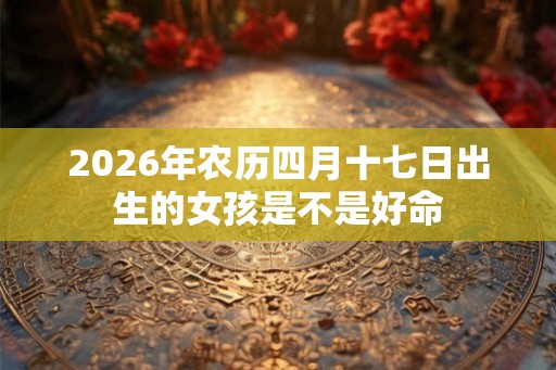 2026年农历四月十七日出生的女孩是不是好命