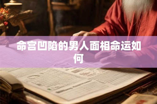 命宫凹陷的男人面相命运如何