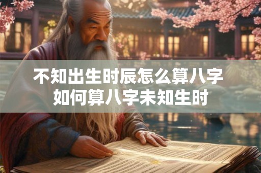 不知出生时辰怎么算八字 如何算八字未知生时 不知出生时辰怎么算八字 如何算八字未知生时