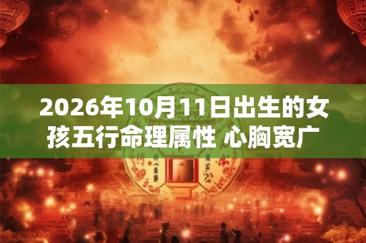 2026年10月11日出生的女孩五行命理属性 心胸宽广机智灵敏