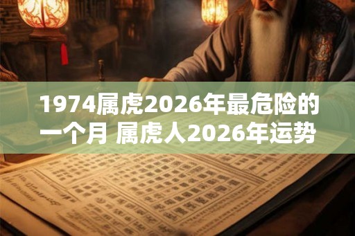 1974属虎2026年最危险的一个月 属虎人2026年运势如何