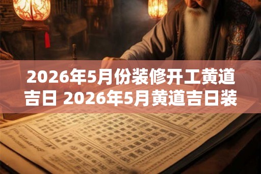 2026年5月份装修开工黄道吉日 2026年5月黄道吉日装修开工