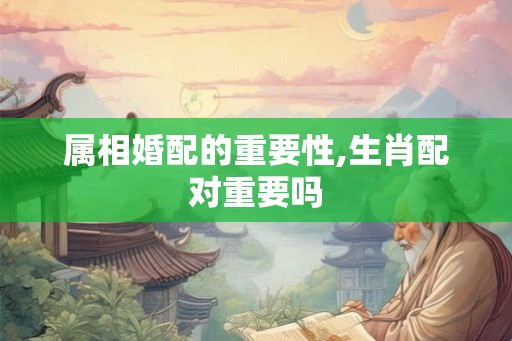 属相婚配的重要性,生肖配对重要吗