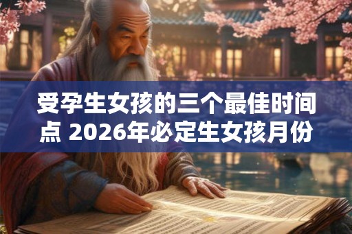 受孕生女孩的三个最佳时间点 2026年必定生女孩月份