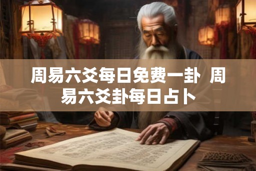 周易六爻每日免费一卦  周易六爻卦每日占卜