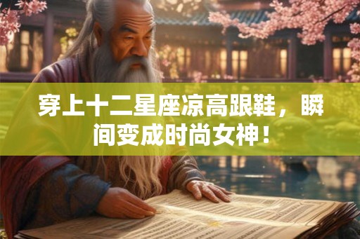 穿上十二星座凉高跟鞋，瞬间变成时尚女神！