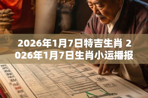 2026年1月7日特吉生肖 2026年1月7日生肖小运播报