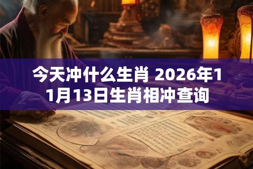 今天冲什么生肖 2026年11月13日生肖相冲查询