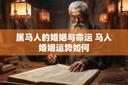 属马人的婚姻与命运 马人婚姻运势如何
