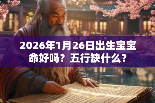 2026年1月26日出生宝宝命好吗?五行缺什么? 2026年1月26日出生宝宝命好吗?五行缺什么?
