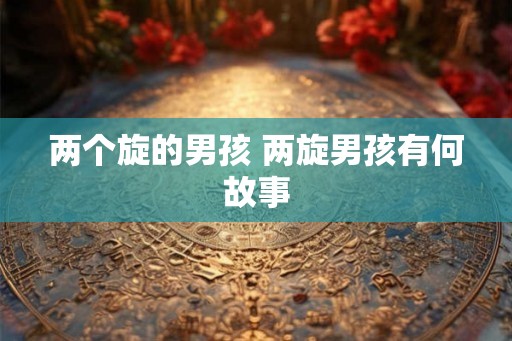 两个旋的男孩 两旋男孩有何故事