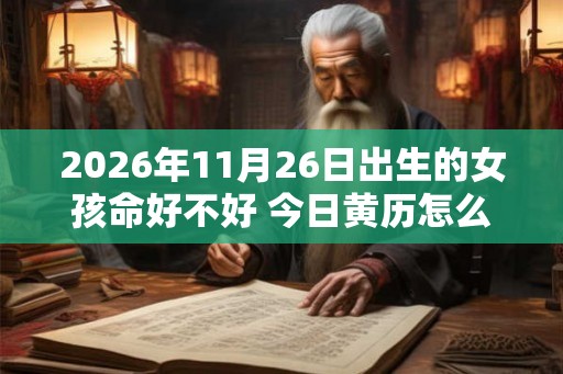 2026年11月26日出生的女孩命好不好 今日黄历怎么样 2026年11月26日出生的女孩命好不好 今日黄历怎么样
