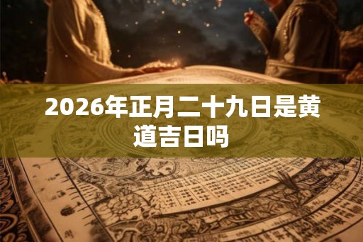 2026年正月二十九日是黄道吉日吗 2026年正月二十九日是黄道吉日吗