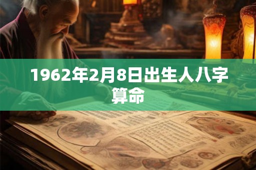 1962年2月8日出生人八字算命