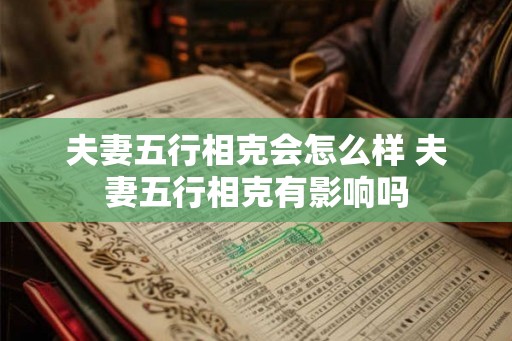 夫妻五行相克会怎么样 夫妻五行相克有影响吗