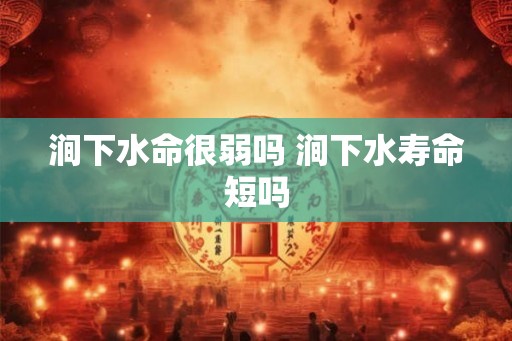涧下水命很弱吗 涧下水寿命短吗