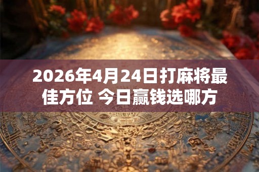 2026年4月24日打麻将最佳方位 今日赢钱选哪方
