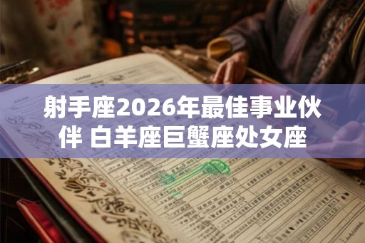 射手座2026年最佳事业伙伴 白羊座巨蟹座处女座