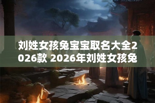刘姓女孩兔宝宝取名大全2026款 2026年刘姓女孩兔宝宝命名攻略