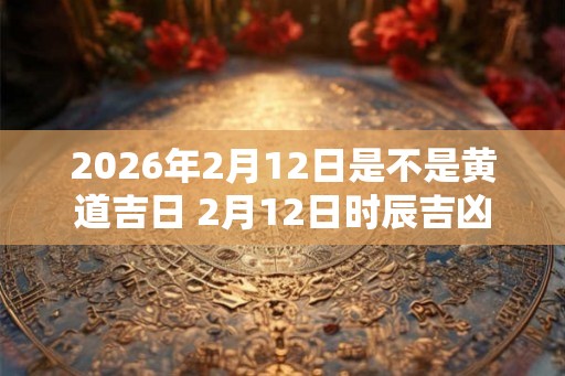 2026年2月12日是不是黄道吉日 2月12日时辰吉凶