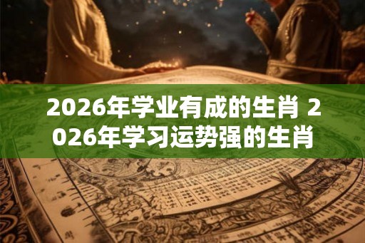2026年学业有成的生肖 2026年学习运势强的生肖