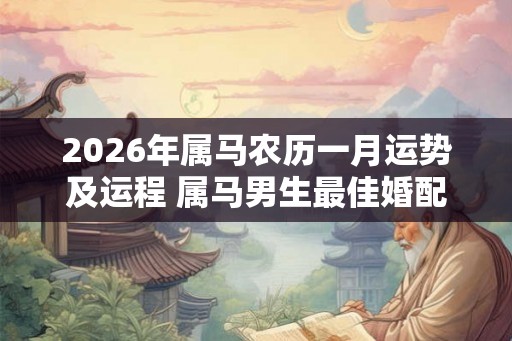 2026年属马农历一月运势及运程 属马男生最佳婚配 2026年属马农历一月运势及运程 属马男生最佳婚配