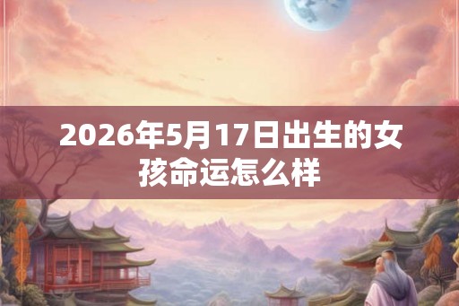 2026年5月17日出生的女孩命运怎么样 2026年5月17日出生的女孩命运怎么样