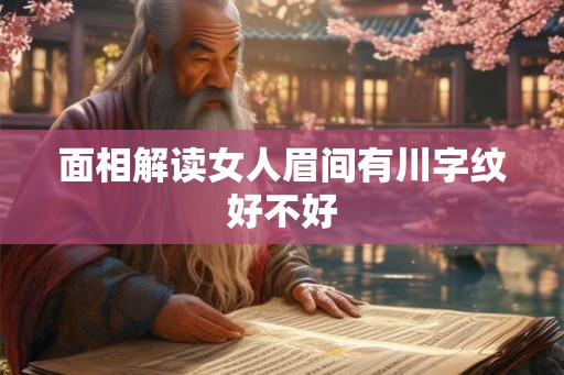 面相解读女人眉间有川字纹好不好